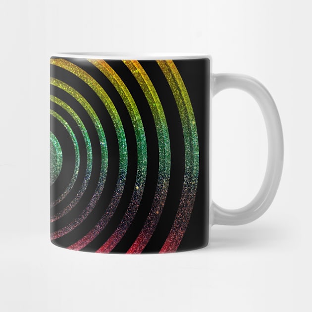 colourful rainbow circles abstract design by designsbyxarah